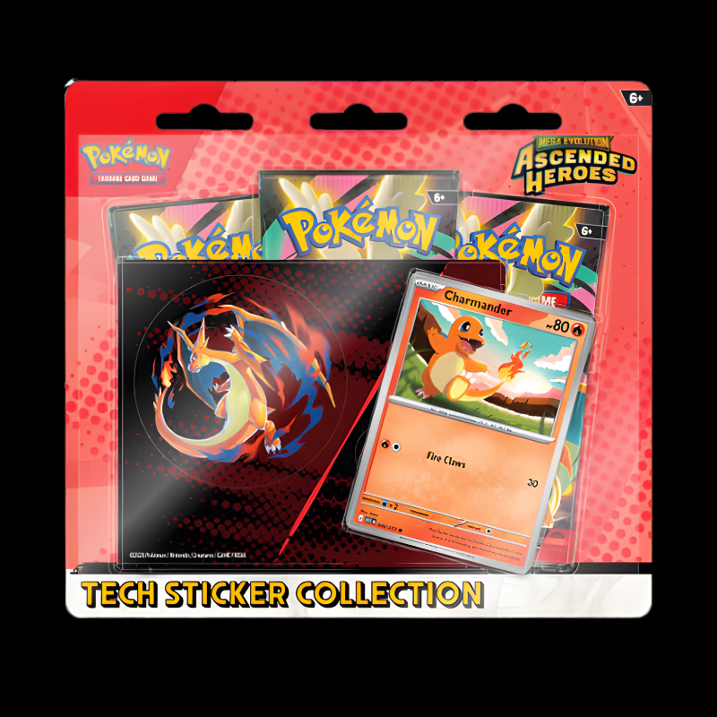 Pokémon Ascended Heroes – Tech-Sticker-Kollektion: Glumanda oder Nebulak